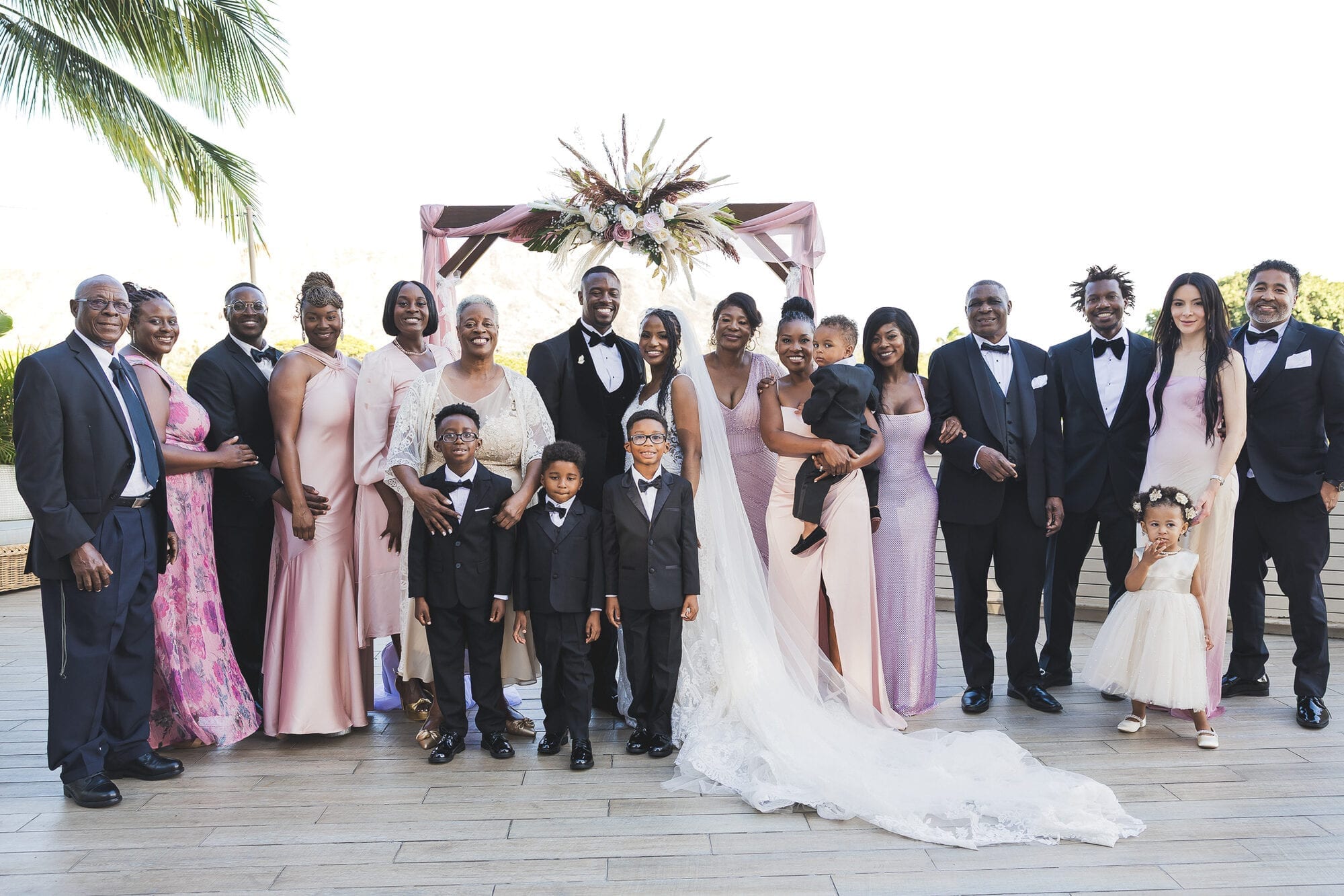 Bride and groom portrait at an Oahu wedding by Project Story Hawaii